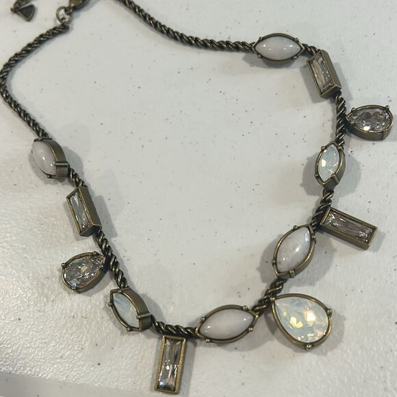 New Silpada KR Necklace with Swarovski Crystals & Genuine Moonstone - Picture 2 of 4